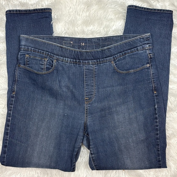 Levi's Denim - Levi’s Women’s Size 14 Stretch Waist Denim Blue Jeans 